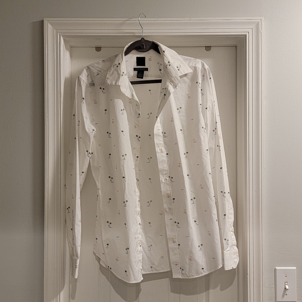 Men's H&M Easy-iron shirt, slim fit.